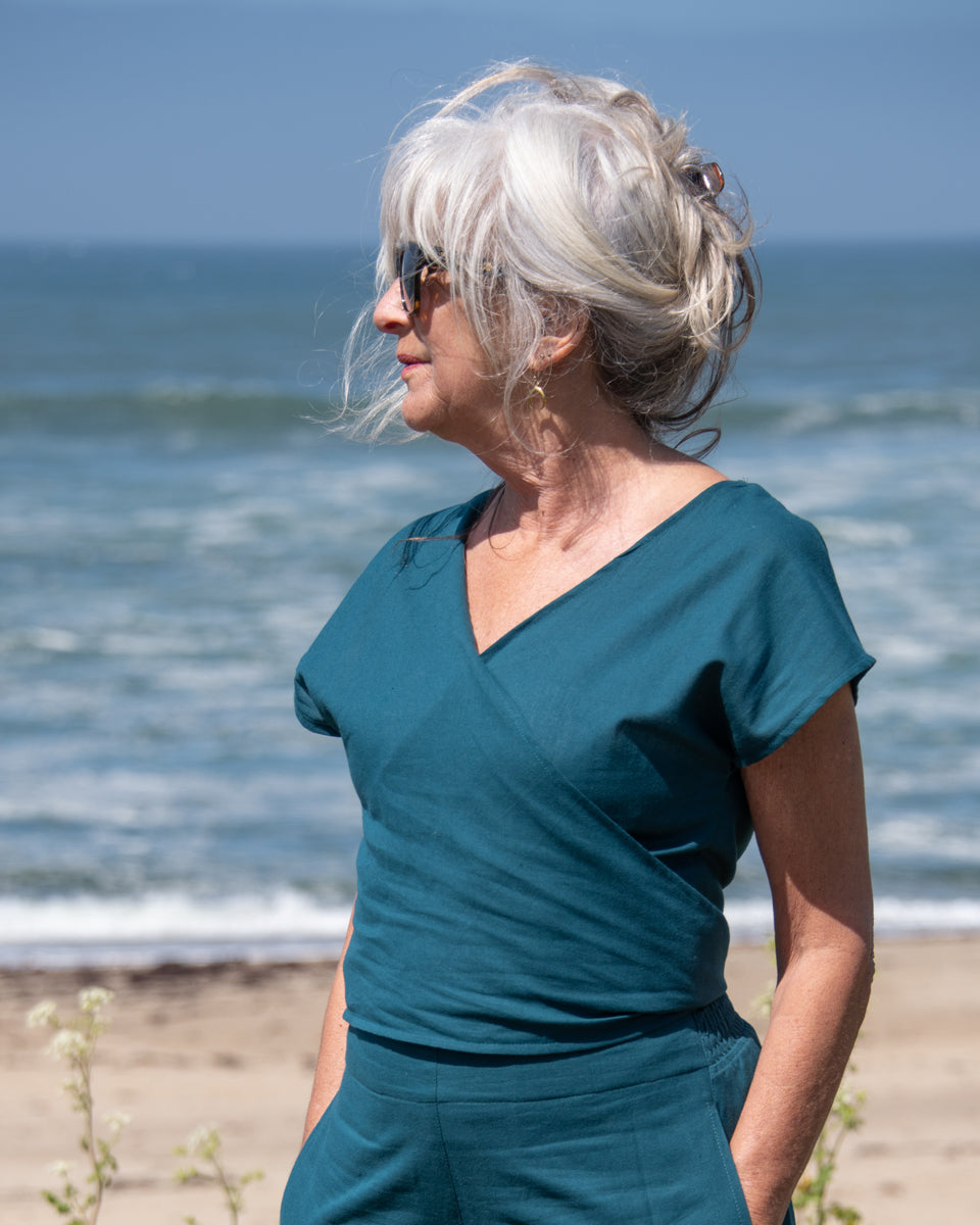 Cotton Wrap Top