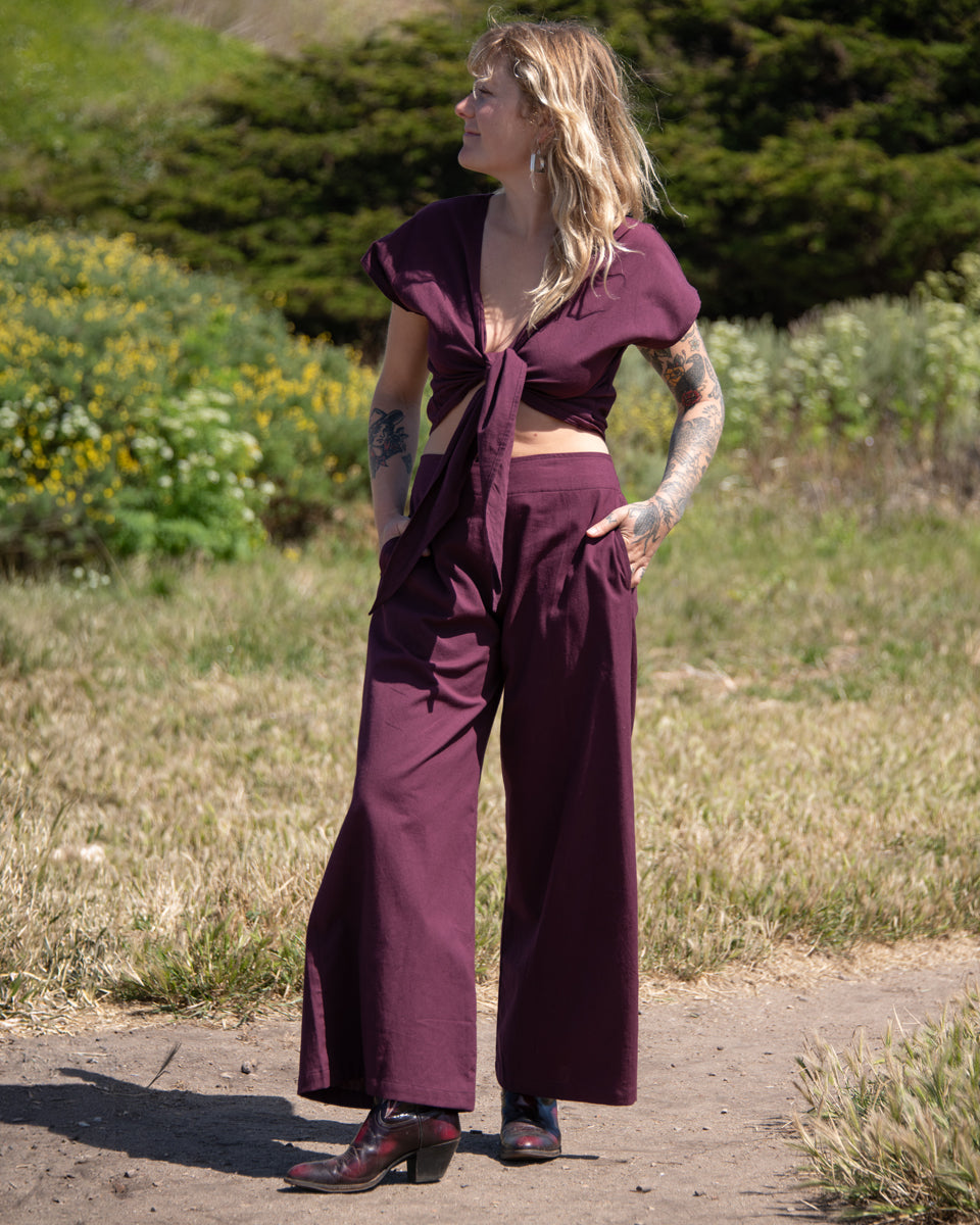 Cotton Wrap Top