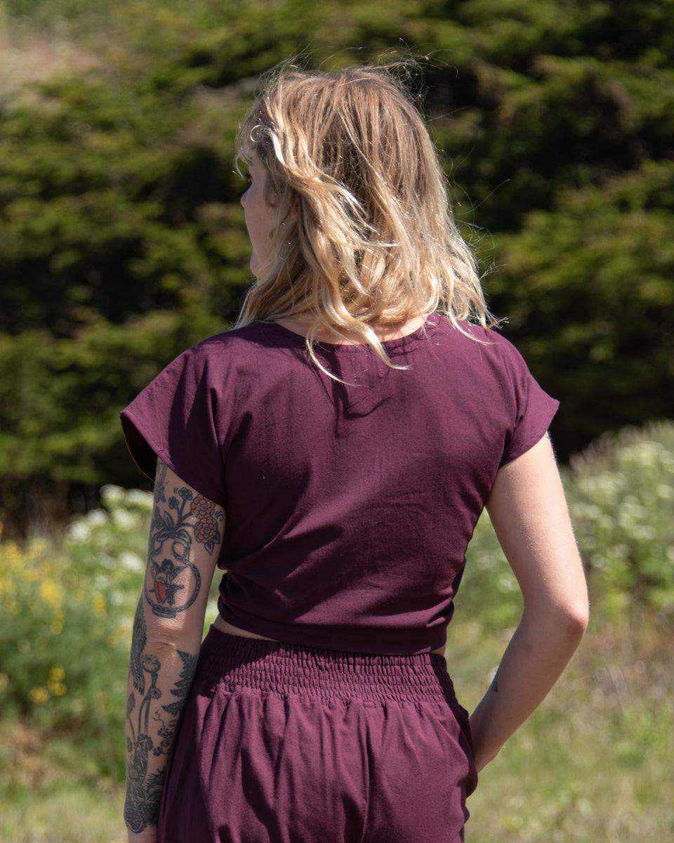Cotton Wrap Top