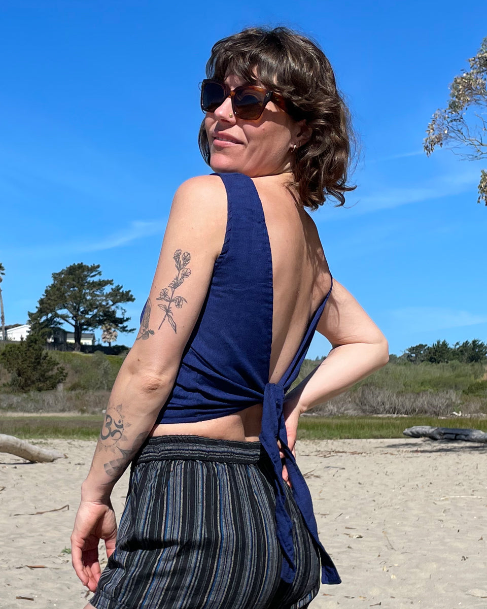 Back Tie Tank Top