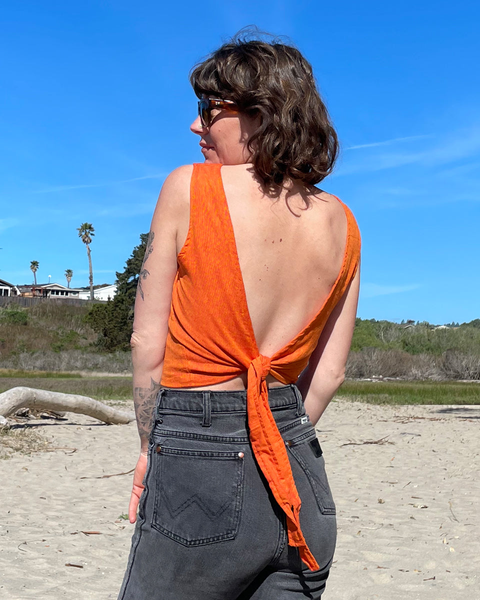 Back Tie Tank Top