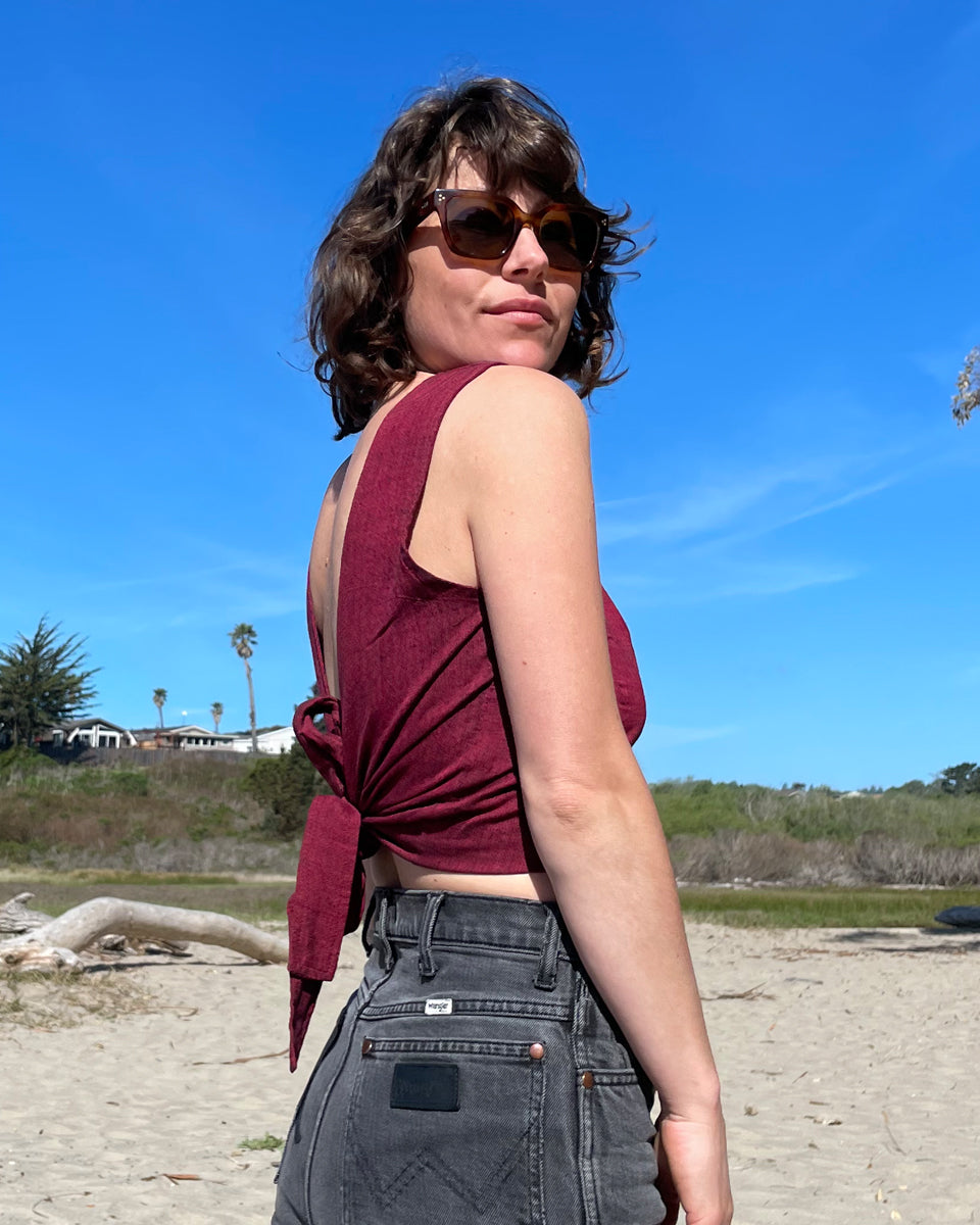 Back Tie Tank Top