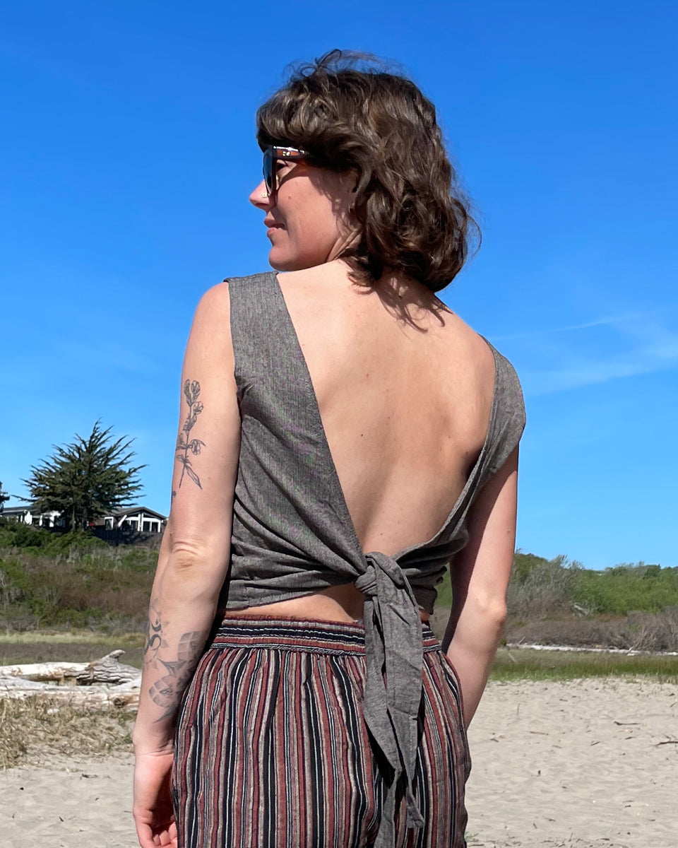 Back Tie Tank Top