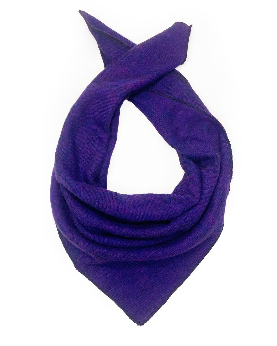 Brushed Woven Bandana in Violet