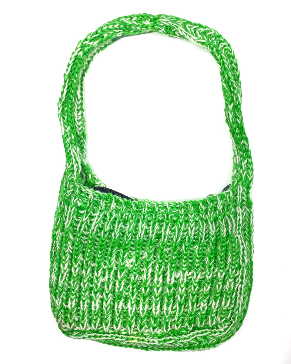 Two-Tone Wool Handbag