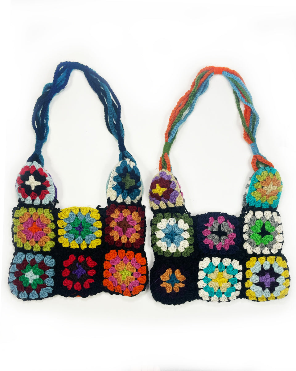 Granny Square Boho Bag