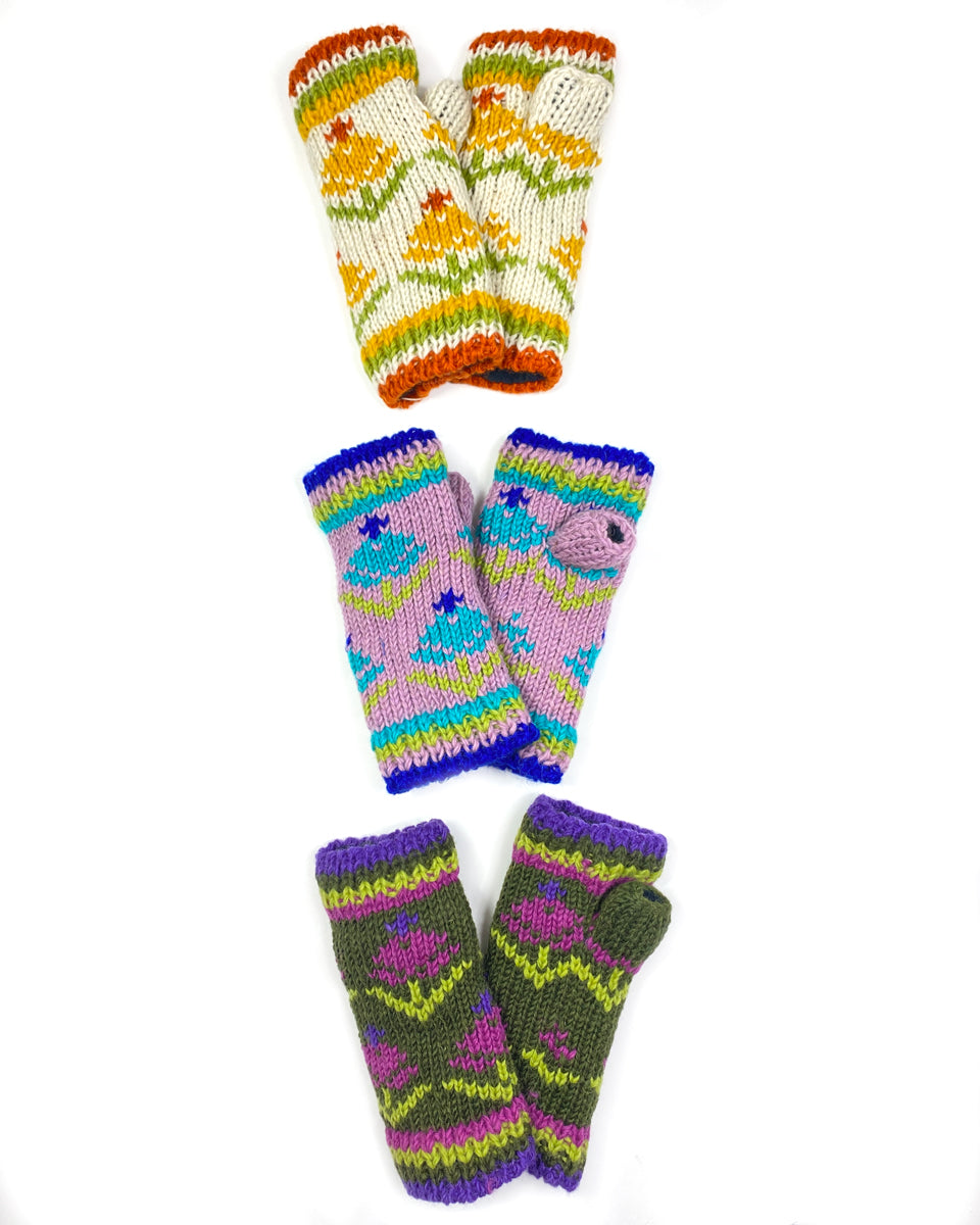 Tulip Fingerless Gloves