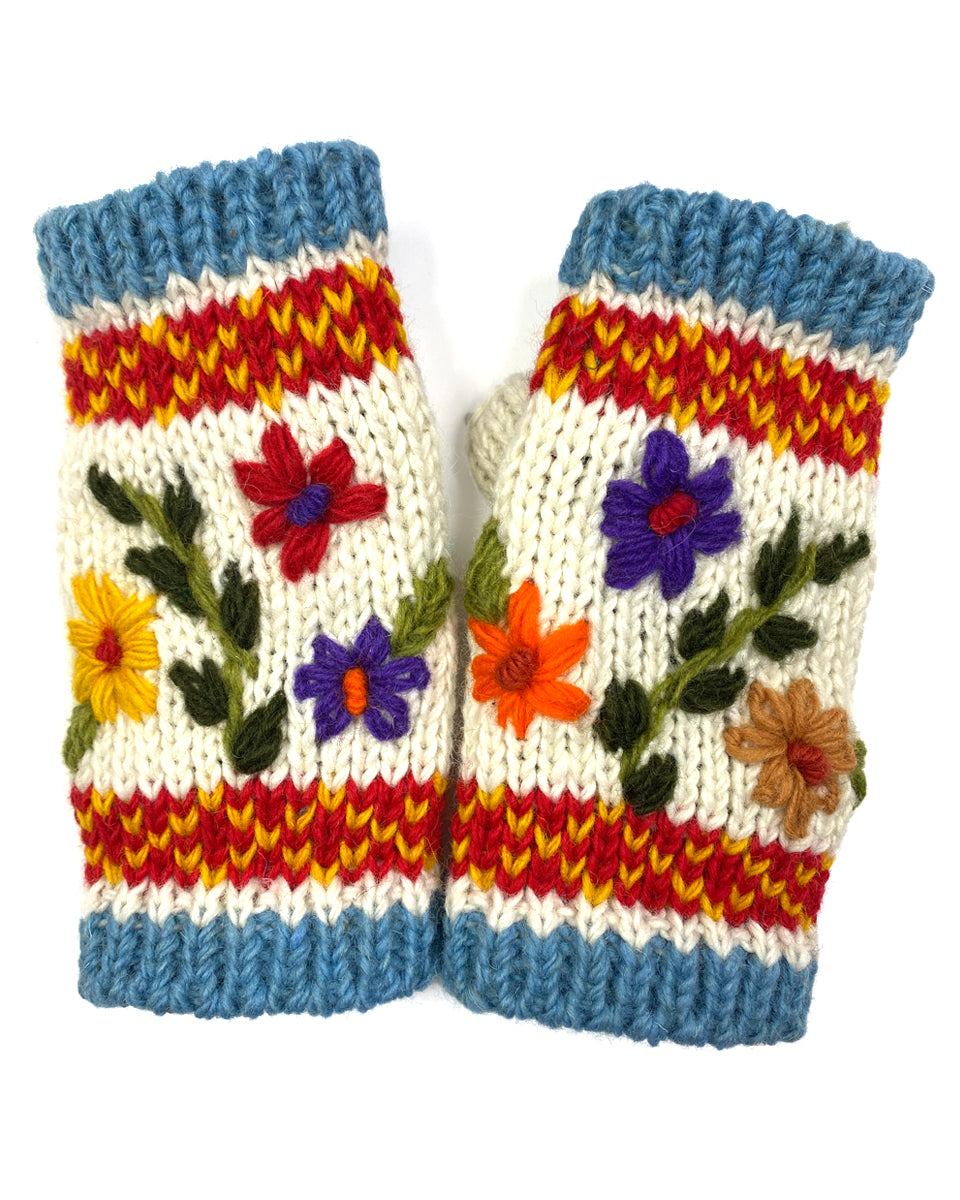 Wildflower Fingerless Gloves