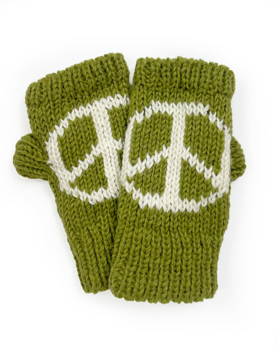 Peace Fingerless Gloves