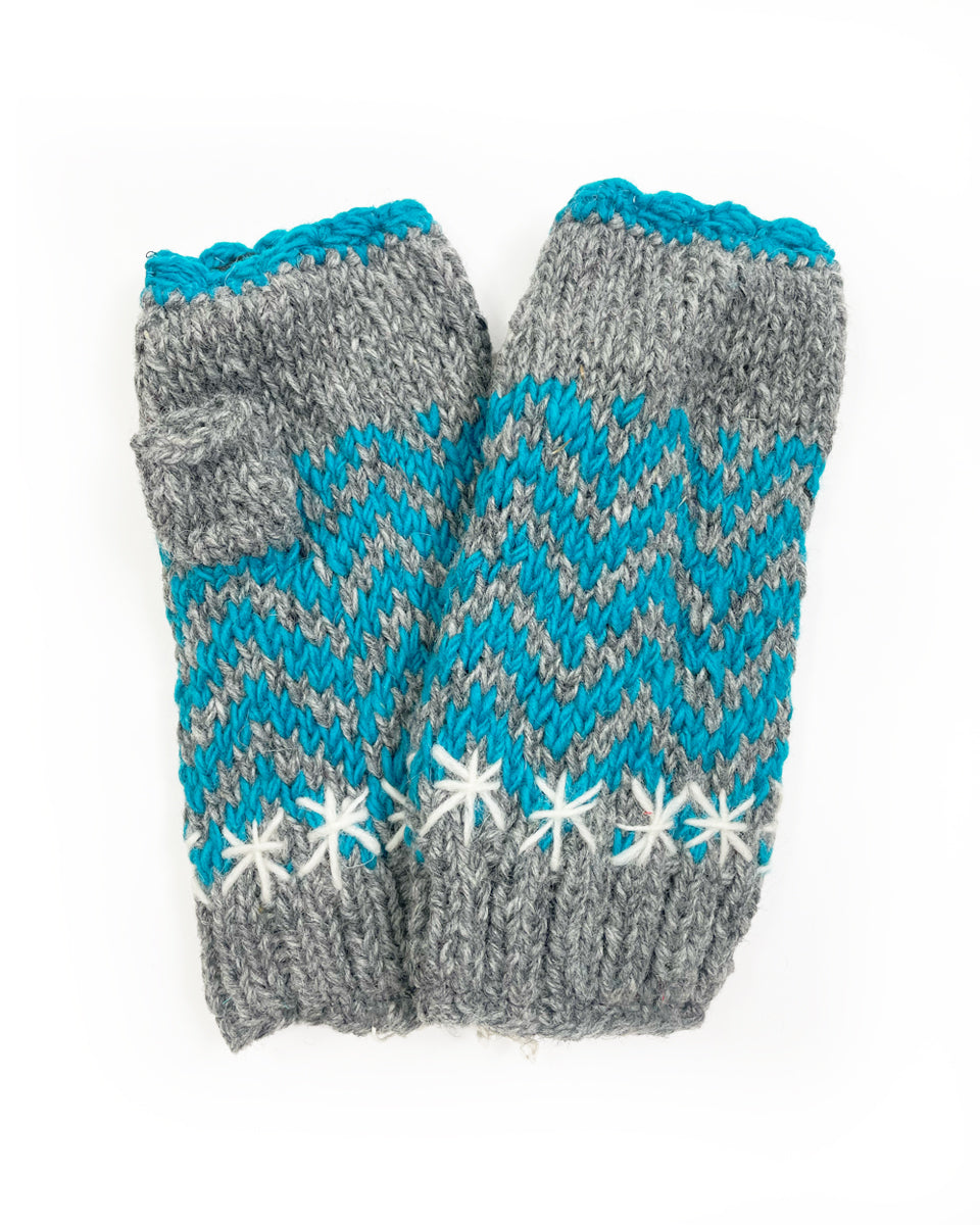 Zig Zag Fingerless Gloves