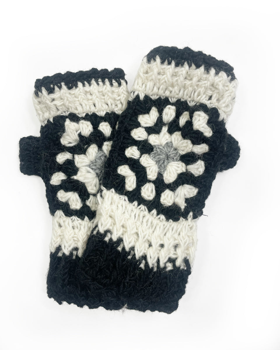 Granny Square Fingerless Gloves