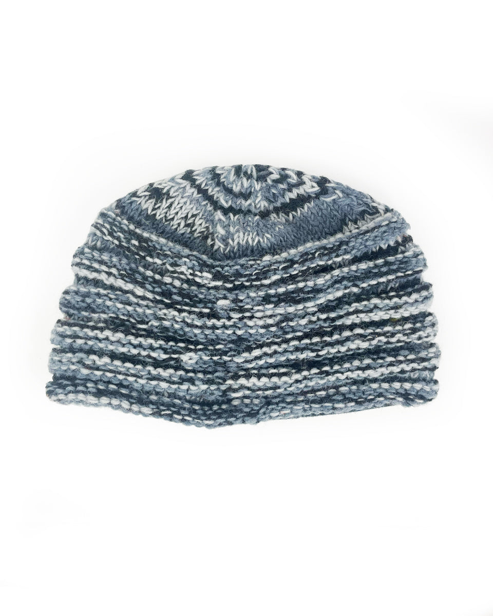 Multi-Striped Ribbed Beanie