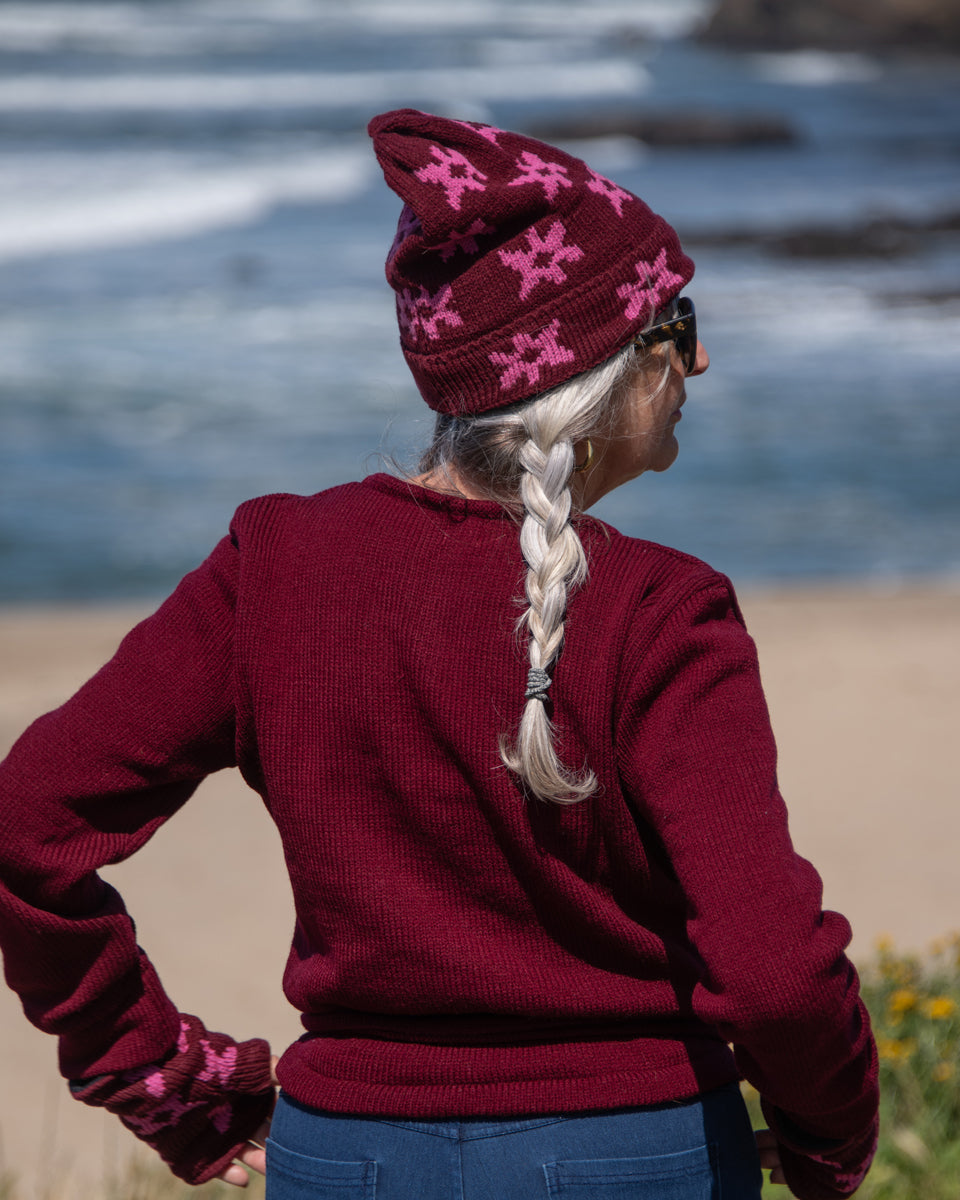 Retro Flower Beanie
