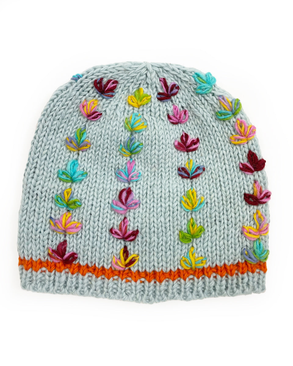 Multi-Color Flower Beanie