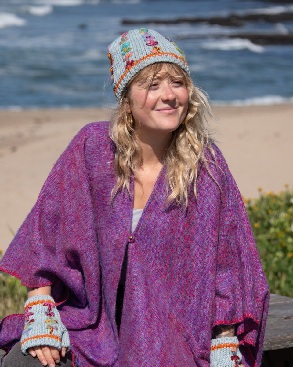 Multi-Color Flower Beanie