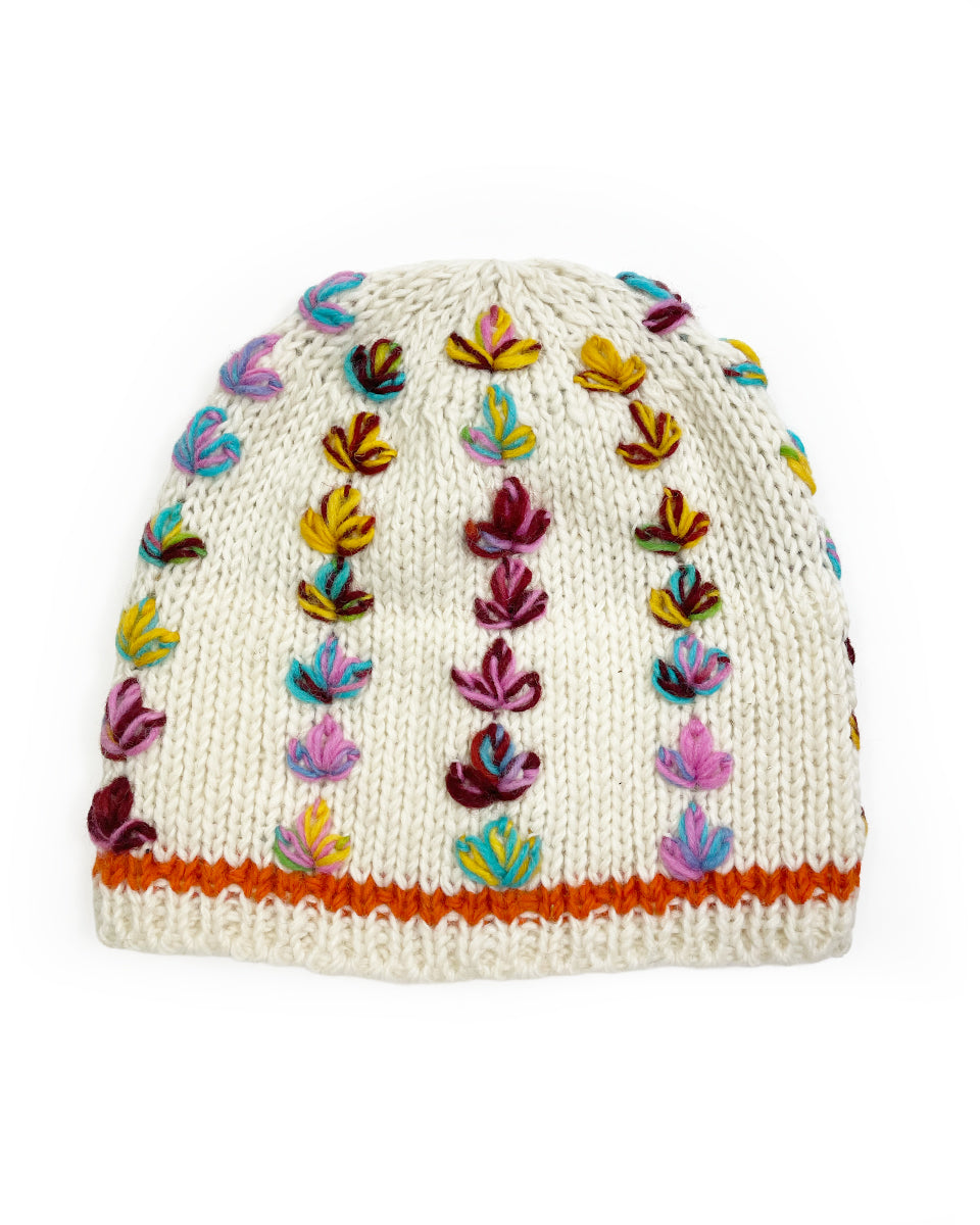 Multi-Color Flower Beanie