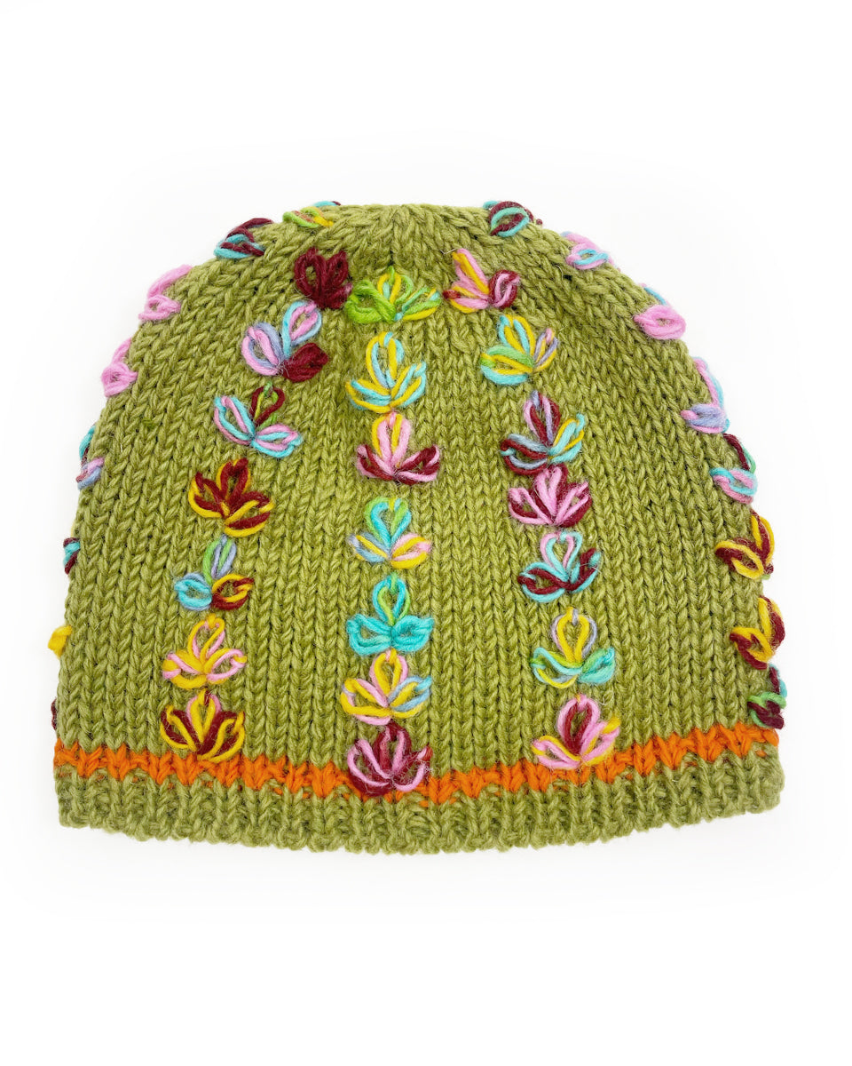 Multi-Color Flower Beanie
