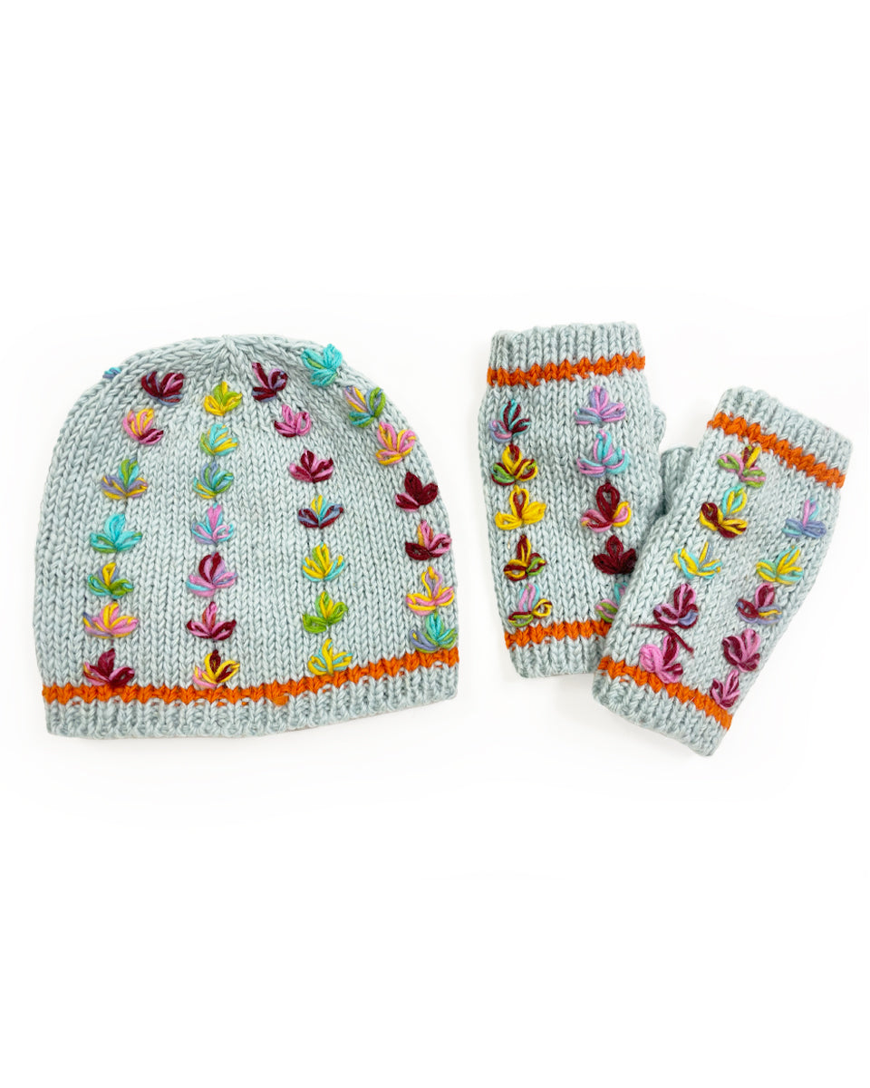 Multi-Color Flower Beanie
