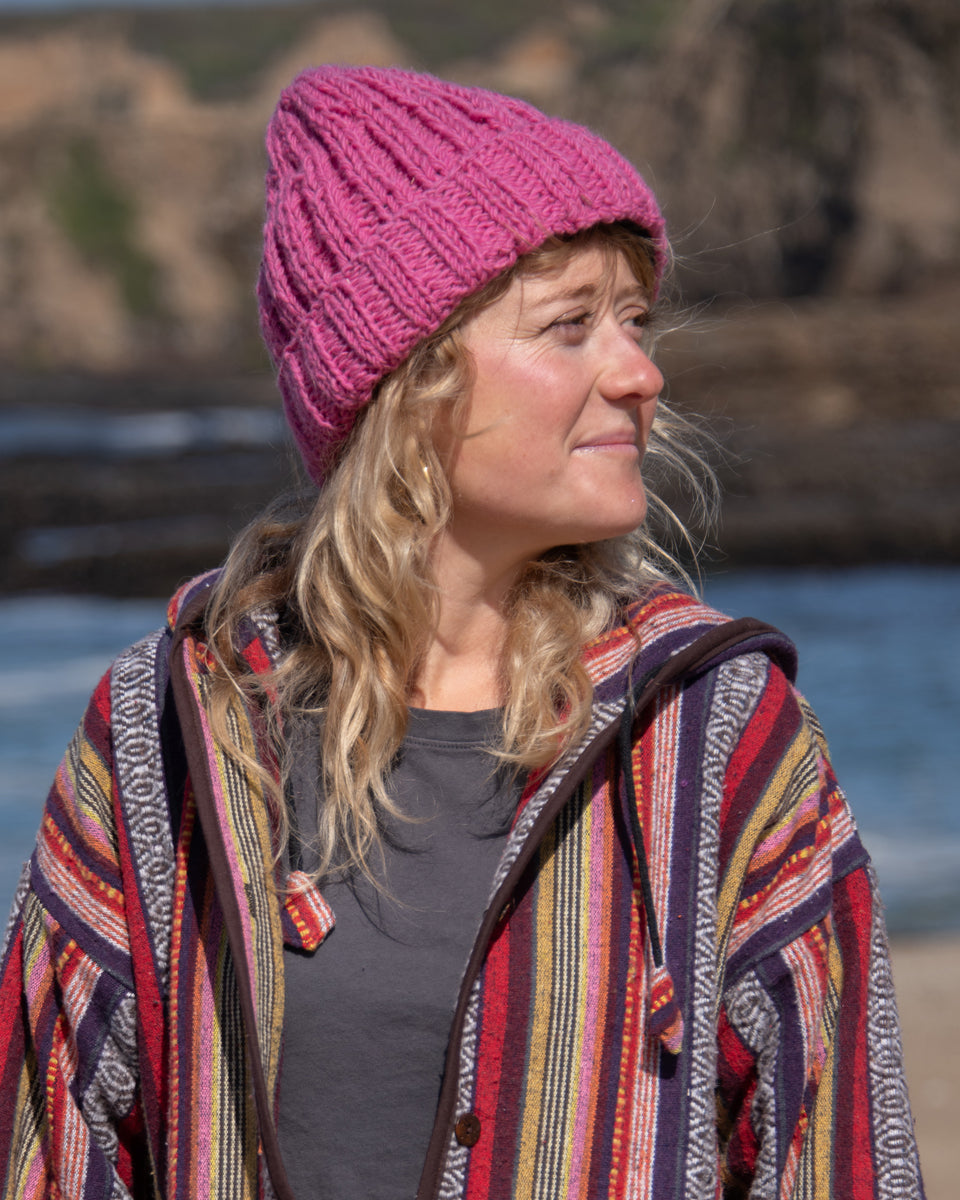 Ribbed Fold Over Beanie
