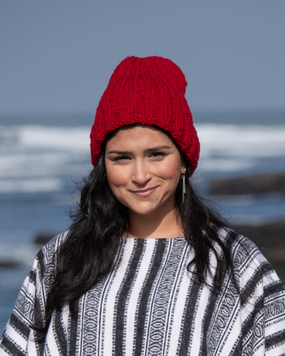 Ribbed Fold Over Beanie