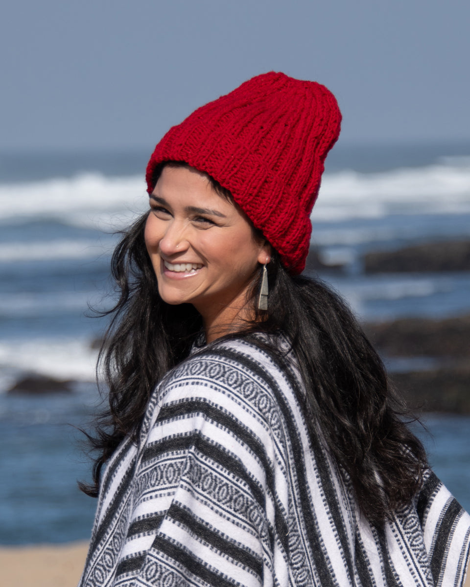 Ribbed Fold Over Beanie