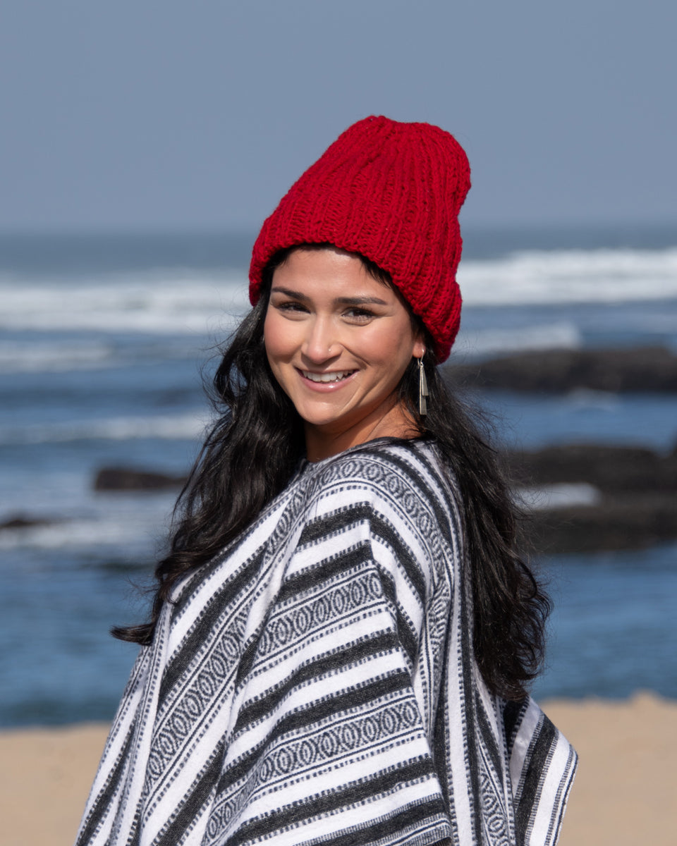 Ribbed Fold Over Beanie