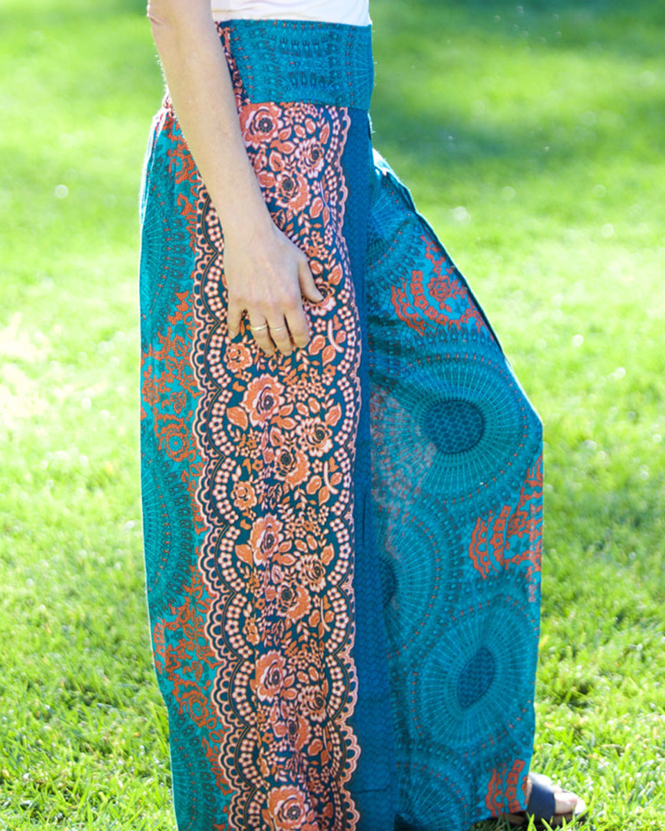 Flower Mandala Palazzo Pants