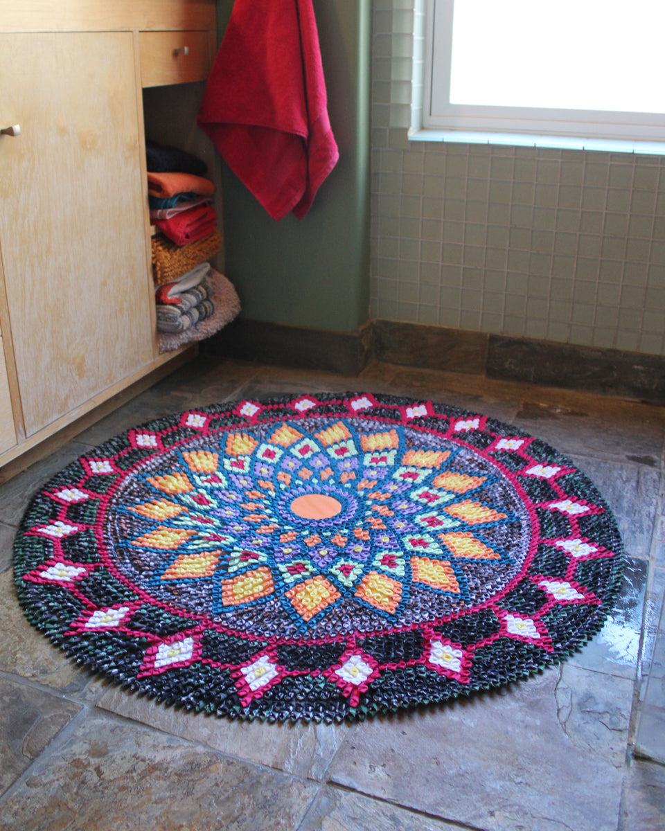 Upcycled Mandala Mat