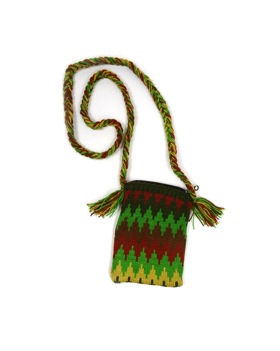 Zig Zag Knit Purse