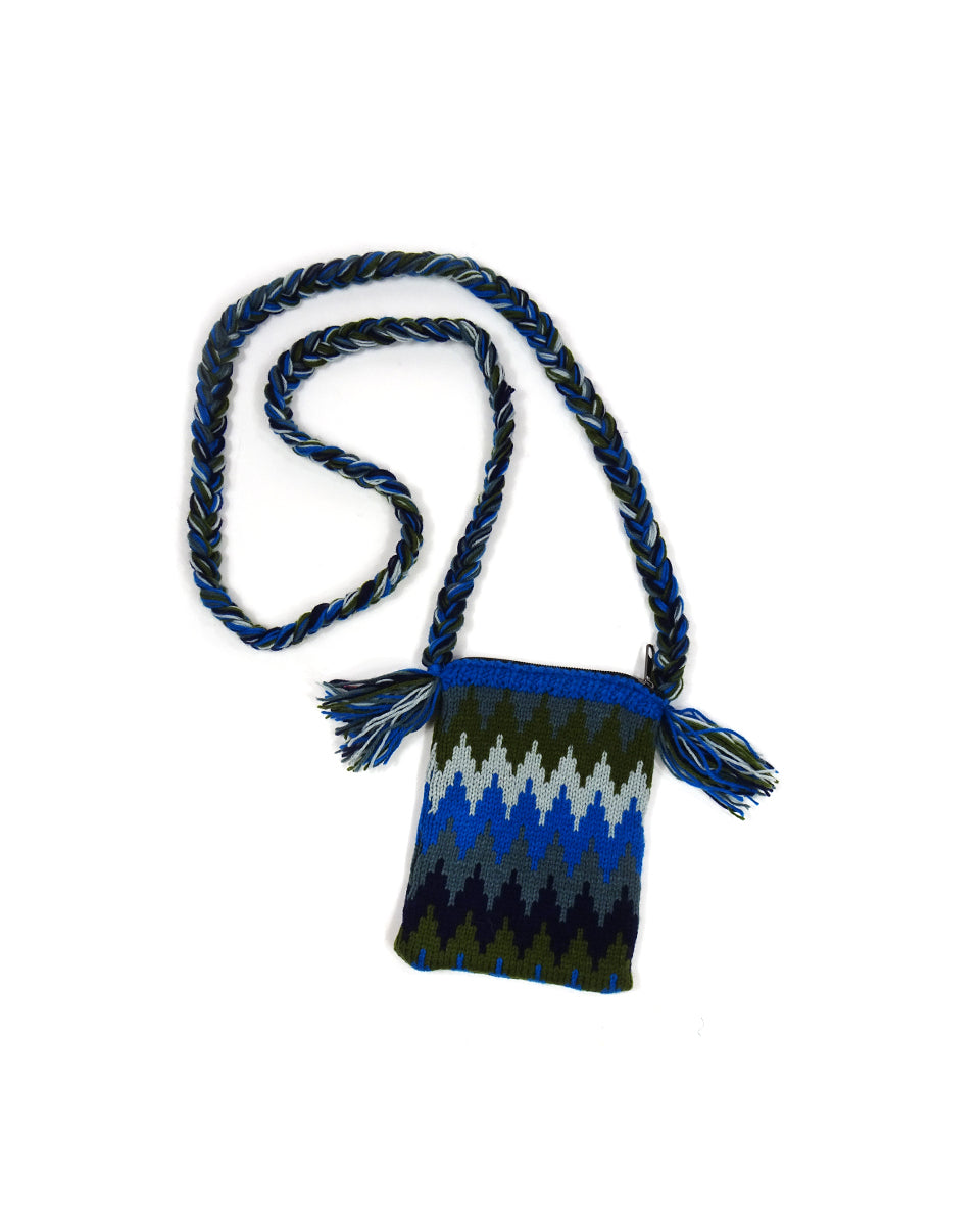 Zig Zag Knit Purse