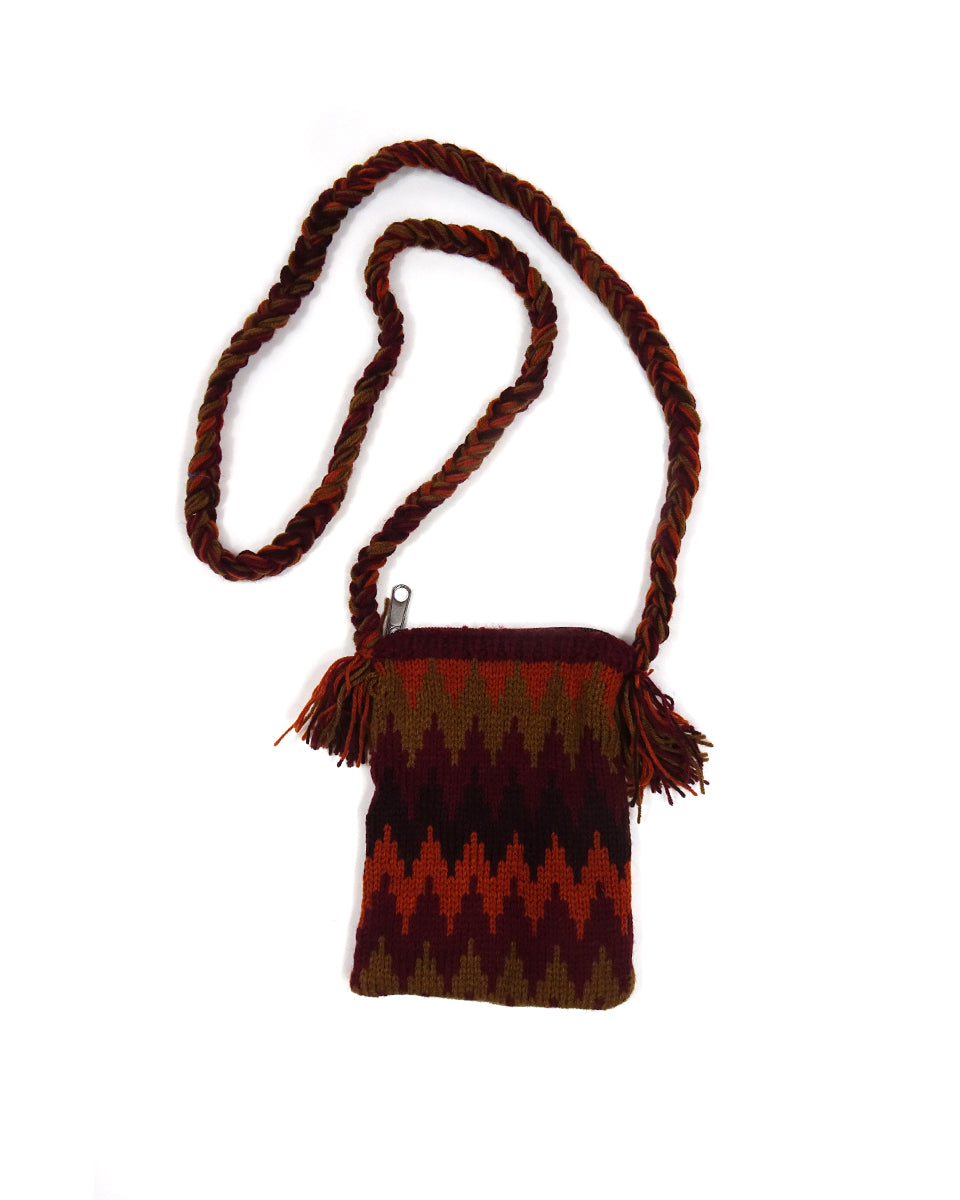 Zig Zag Knit Purse