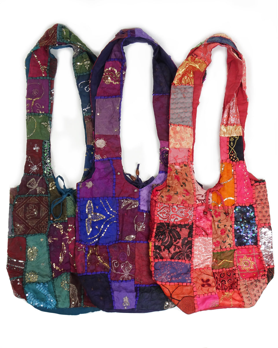Sari Patch Shoulder Bag