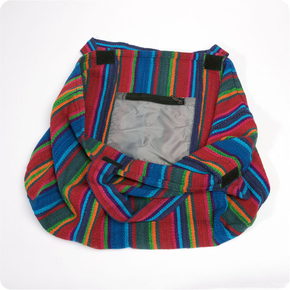 XL Striped Cotton Tote Bag