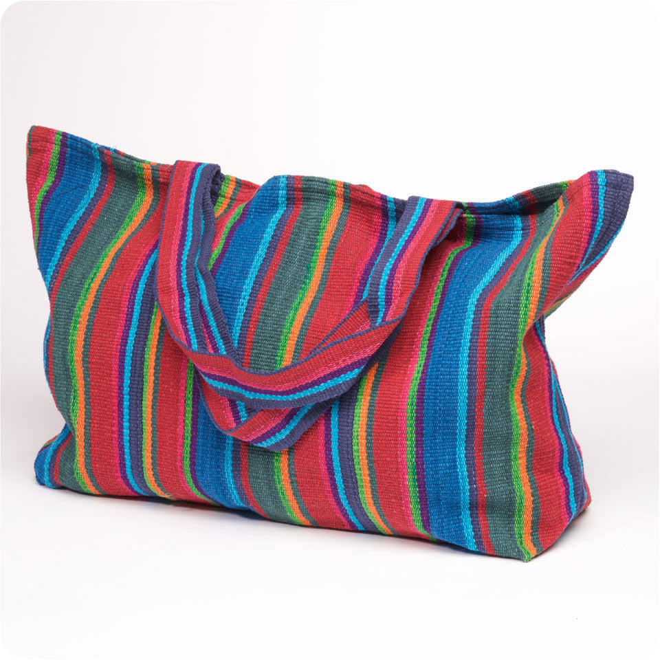 XL Striped Cotton Tote Bag