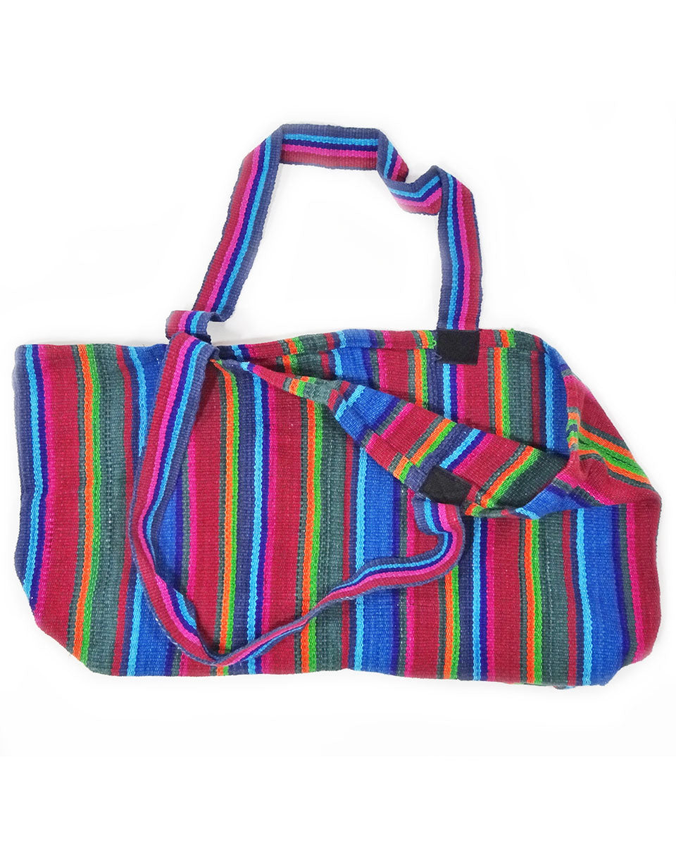 XL Striped Cotton Tote Bag