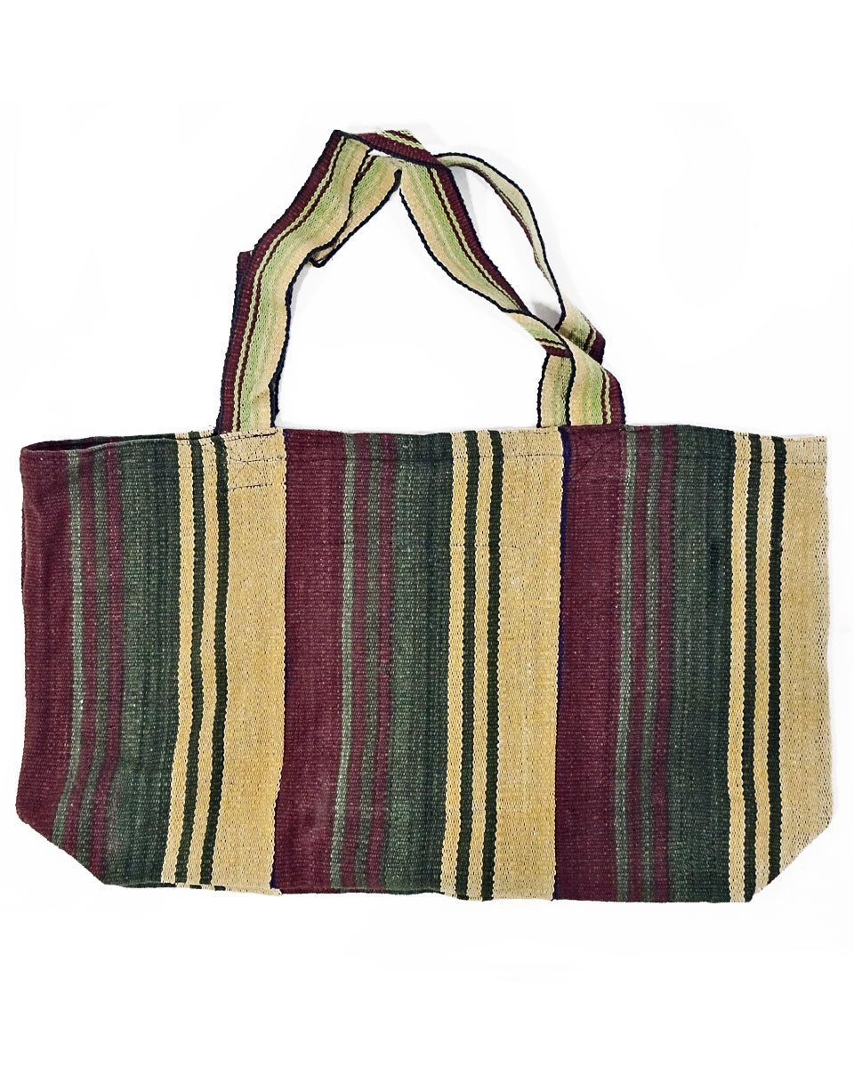 XL Striped Cotton Tote Bag