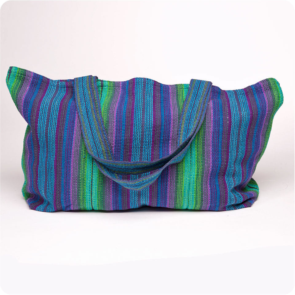 XL Striped Cotton Tote Bag