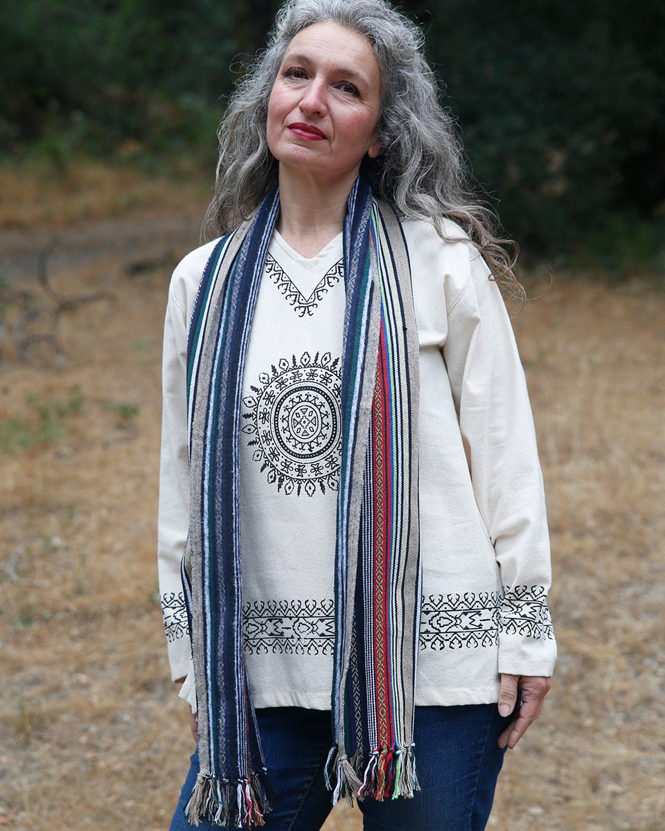 Brushed Cotton Gheri Scarf