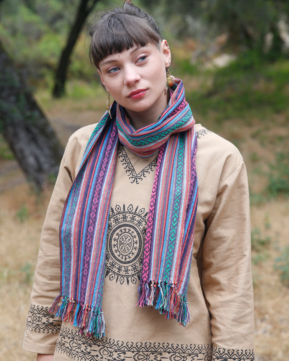 Brushed Cotton Gheri Scarf