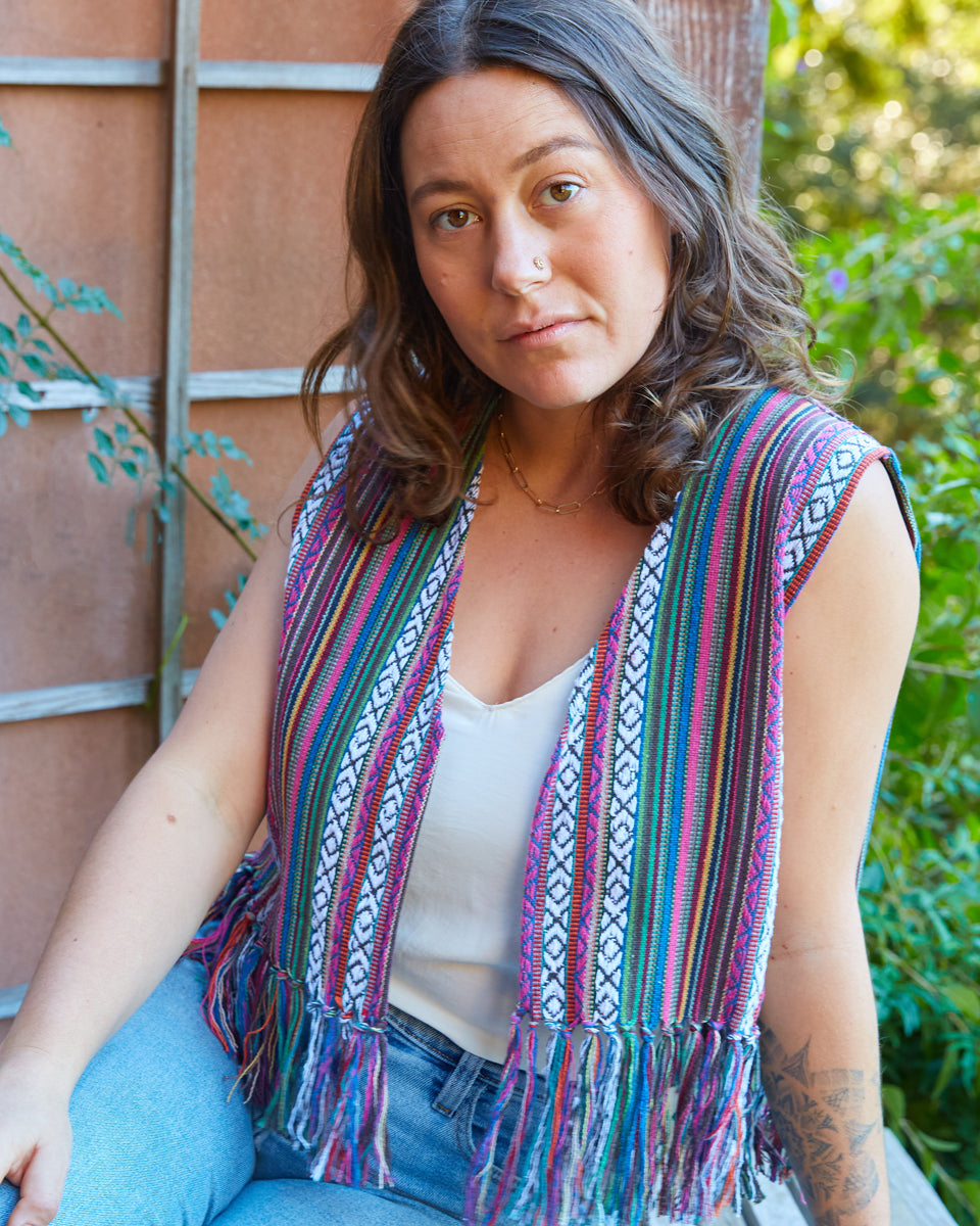 Cotton Gheri Bolero Vest