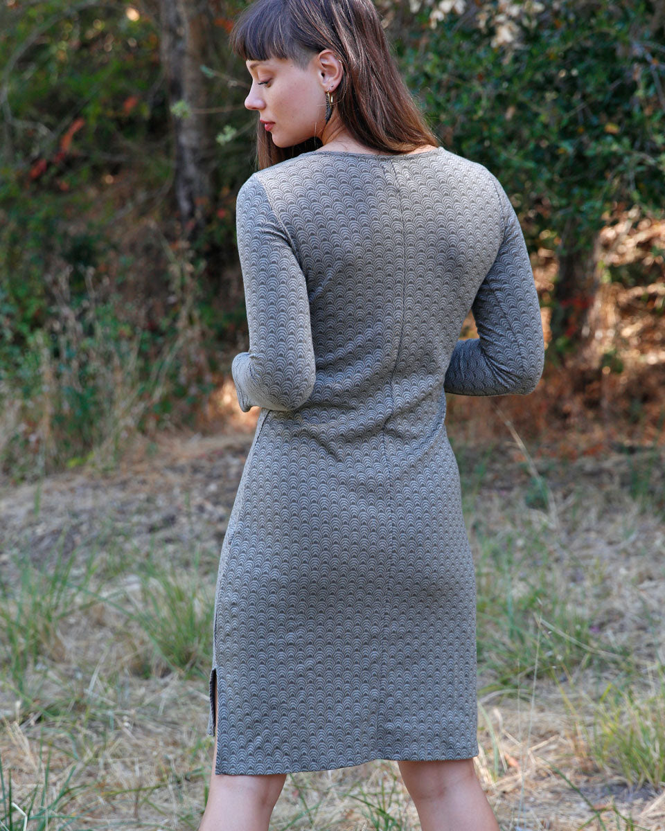 Organic Cotton Jacquard Pencil Dress