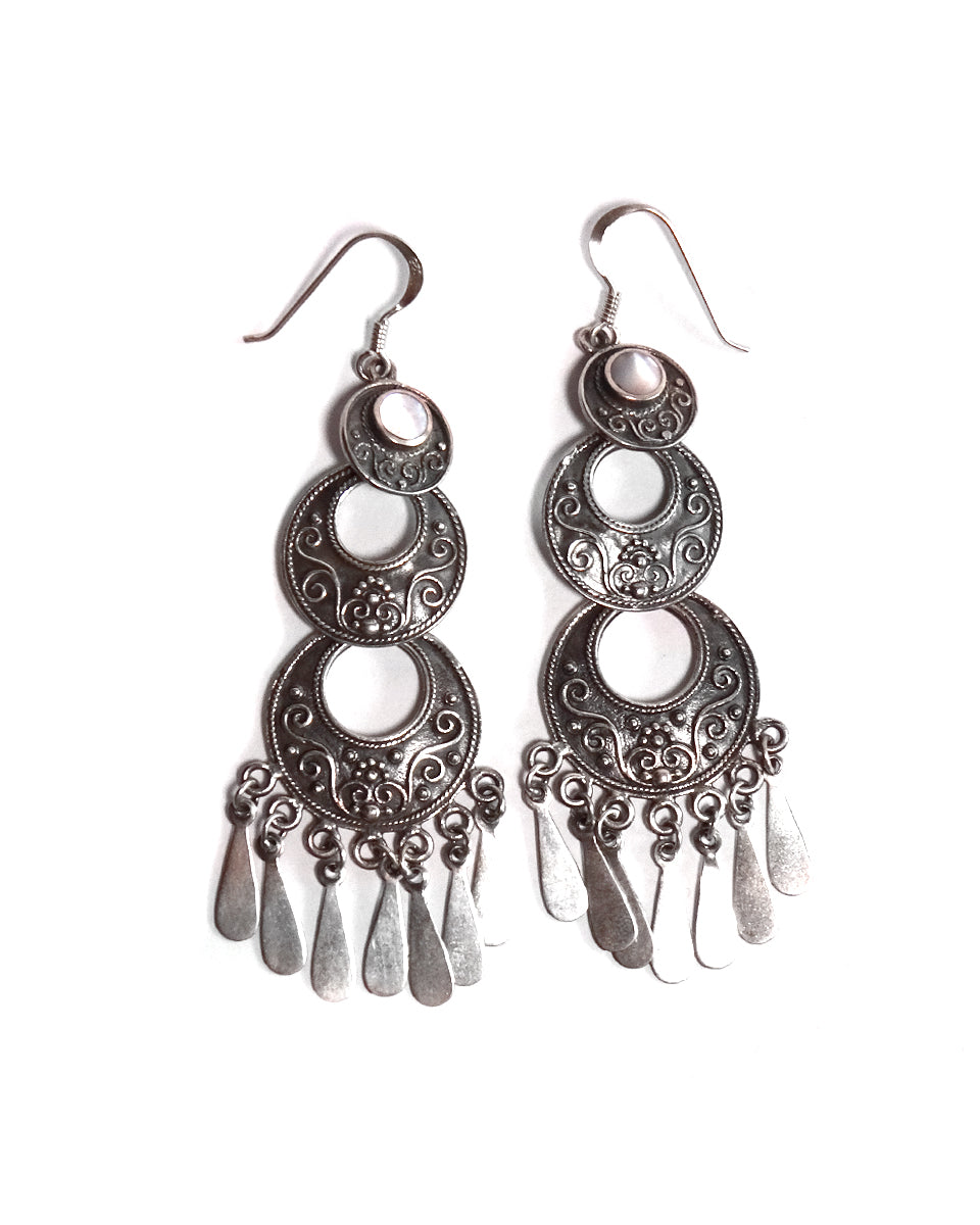 3-Tier Filigree Earrings