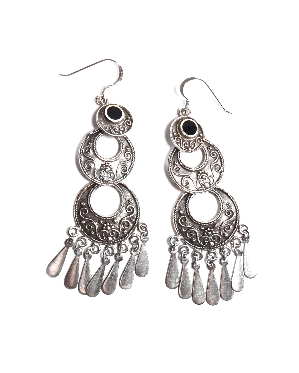 3-Tier Filigree Earrings