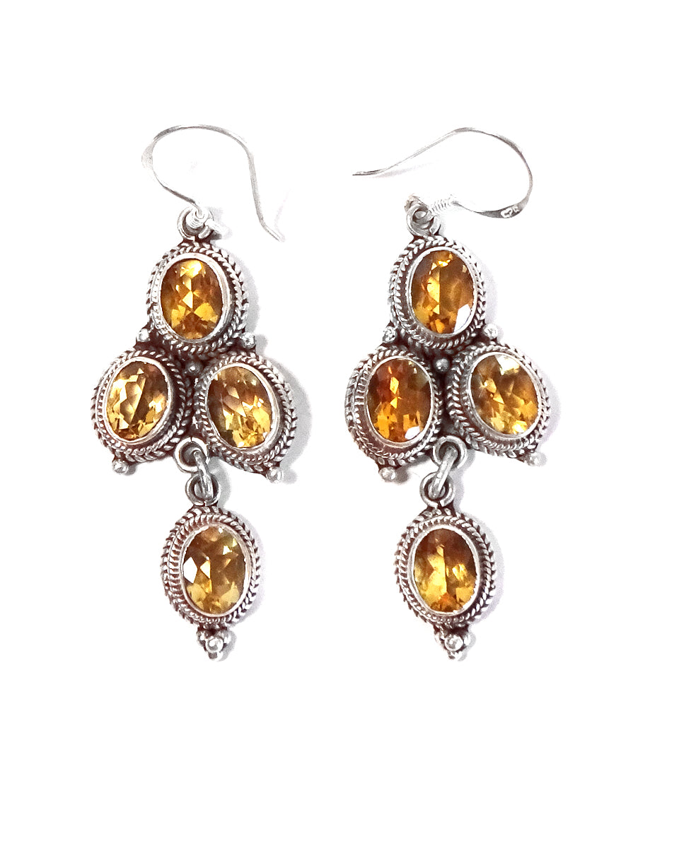 4-Stone Linked Earring