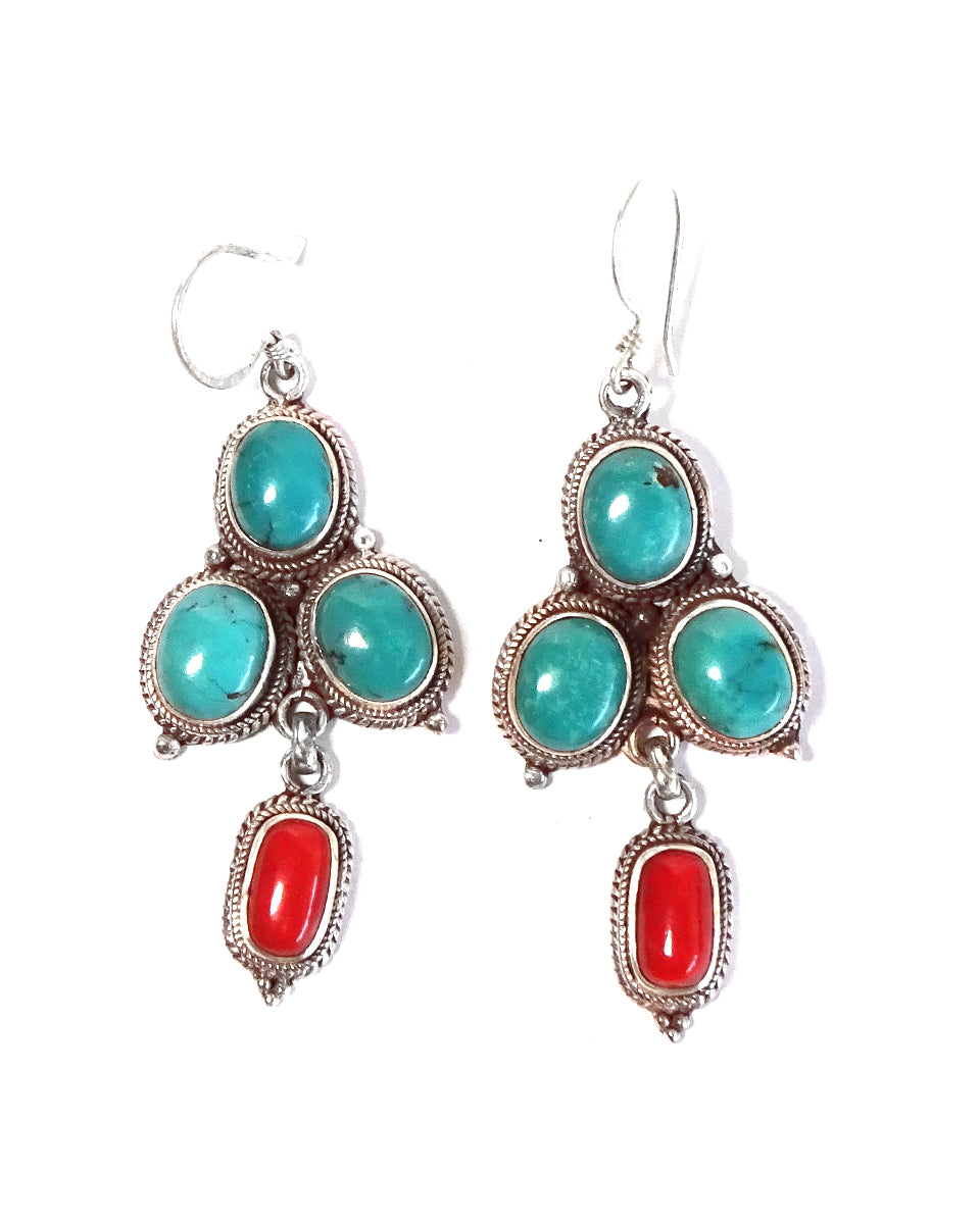 4-Stone Linked Earring