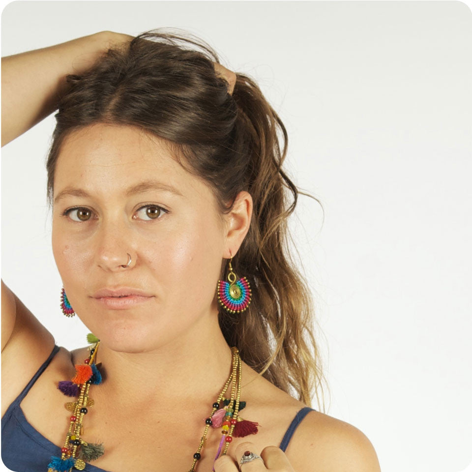 Macrame Sunbeam Earrings