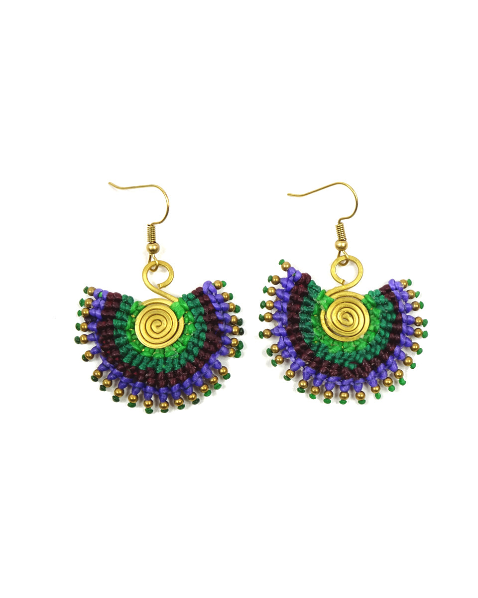 Macrame Sunbeam Earrings