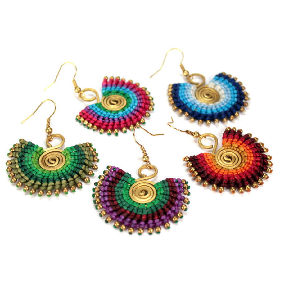 Macrame Sunbeam Earrings