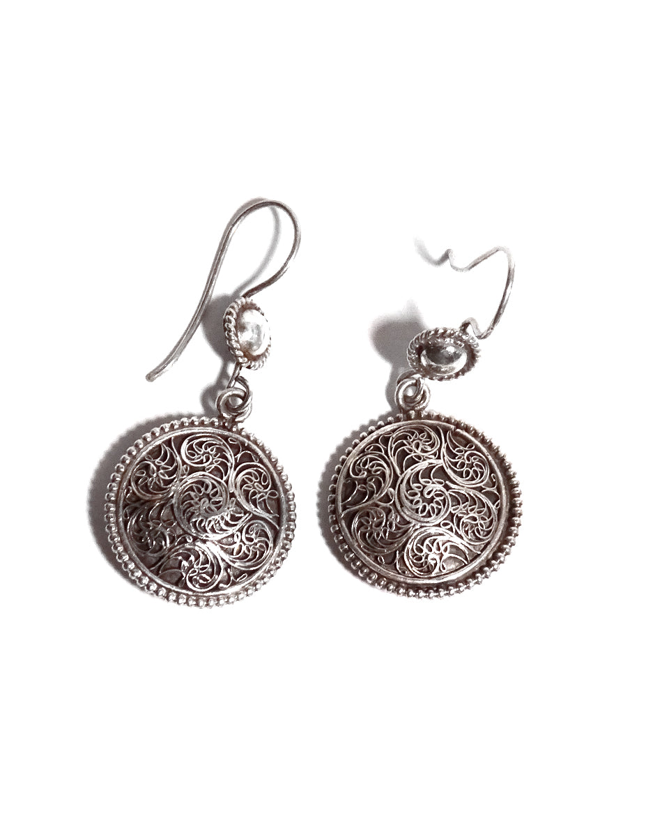 Filigree Earrings - Double Sided Rounds