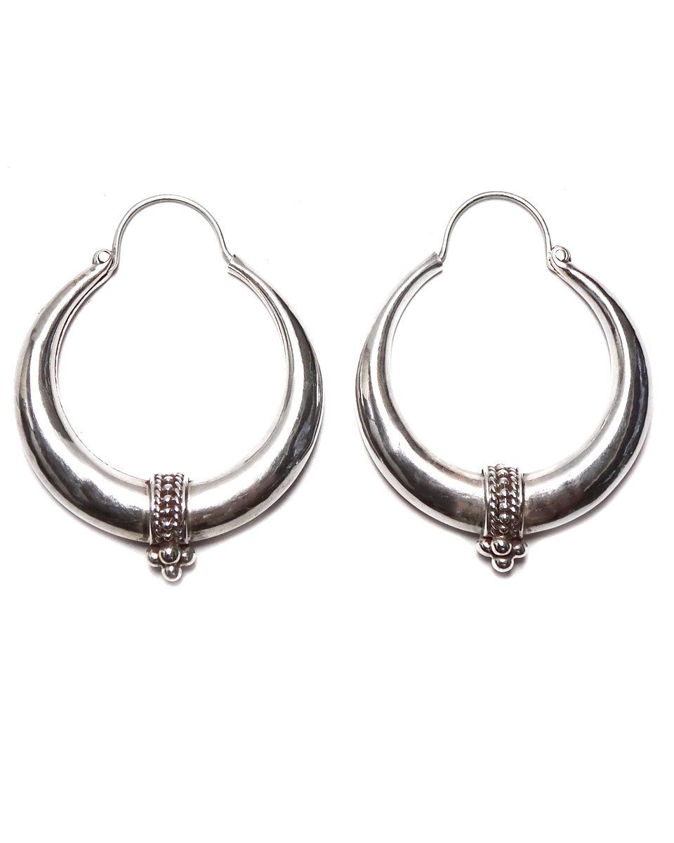 Tribal Hollow Hoop Earrings